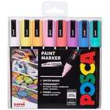 Uni PC-5M POSCA, set 8/1, Pastel