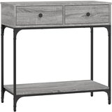 Maison Chic konzolna miza - miza ob steni siva sonoma 75x34,5x75 cm inženirski les, (21786536) | Shoptok.si
