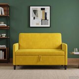 SOFA s pohranom Žuta 122 x 78 x 87 cm Poliester | shoptok.hr
