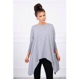 Kesi Oversize blouse gray Cene