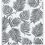 Vanjski tepih ARAKIL bijelo-crni 120 x 180 cm PP | shoptok.hr