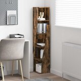  Kutni ormarić 27,5x27x140cm Konstruirano drvo Dimljeni hrast | shoptok.hr