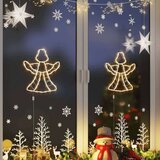  Božićna svjetla silueta anđela 2 kom 50 LED toplo bijelo | shoptok.hr