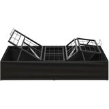  Električni podesivi okvir kreveta Crna 200 x 70 x 33 5 cm Čelik - Crna 70 x 200 cm | shoptok.hr