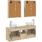  Set ormarića za kupaonicu 5 kom. Hrast sonoma Konstruirano drvo | shoptok.hr