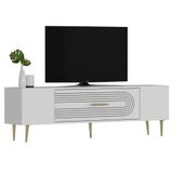 Hanah home tv polica Dekol3 white gold