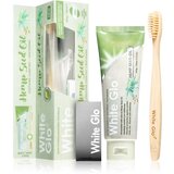 White Glo Hemp Seed Oil zobna pasta za beljenje zob s krtačko 150 g Cene