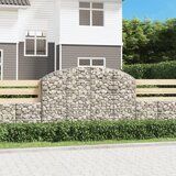  Obokana gabonska košara 200x30x120/140 cm pocinkano železo Cene