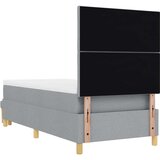 vidaXL Box Spring Krevet s Madracem & Klupom Svijetlosiva 90x190 cm Tkanina Cijene