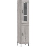  Visoka komoda siva sonome 34,5x34x180 cm od konstruiranog drva | shoptok.hr