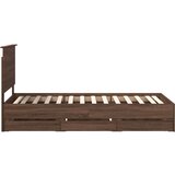  Konstrukcija postelje Rjav hrast 90 x 190 cm Inženirsko leseno, (5000121370) | Shoptok.si