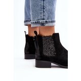 Boto Women's Ankle Boots on Flat Heel Black Sauamia | ePonuda.com