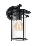 Eglo valdeo spoljna zidna lampa/1, e27, crna | Eponuda.com