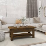 The Living Store Klubska mizica dimljeni hrast 102x55x42 cm iverna plošča - Klubska Mizica, (21573437) Cene