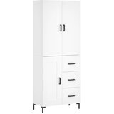  Visoka komoda bijela 69,5x34x180 cm konstruirano drvo | shoptok.hr