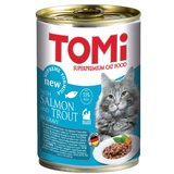 Tomi vlažna hrana za odrasle mačke, losos i pastrmka u sosu, 400g