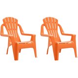  Vrtne stolice za djecu 2 kom 37x34x44 cm PP izgled drva | shoptok.hr