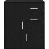 vidaXL Strani šal Črni hrast 60 x 31 x 70 cm Konstruiran les | Shoptok.si