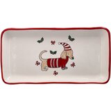 Tognana Tanjir New Milk&C Merry Doxie, Pravougaoni, 26 cm, Belo-crveni Cene