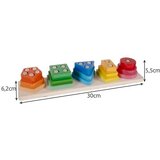 Kruzzel drveni sorter oblika s 15 elemenata na stupićima | shoptok.hr