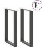  Noge za barski stol U-oblika 2 kom antracit 60 x (90-91) cm čelik | Eponuda.com