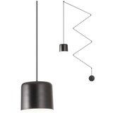  Redo 01-1822 - Paukov luster na sajli DODO 1xE27/15W/230V, crni | Eponuda.com