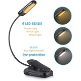 Venisymlis Bralna Svetilka 9 Led Bralna Svetilka Clamp B Za Ponovno Polnjenje 3 Načini Svetlosti In 3 Barvne Temperature, (22068125) | Shoptok.si