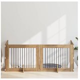 vidaXL Preklopna vrata za pse s postoljem 4 kom. Hrast artisan 401 cm - Hrast artisan 100 x 80 cm 4 | shoptok.hr