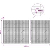  Gabion s žicom debljine 3,5 mm i mrežom 5x2,5 cm 1200x10x150 cm | shoptok.hr