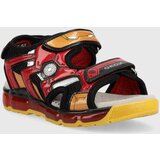 Geox Otroški sandali x Marvel rdeča barva | Shoptok.si
