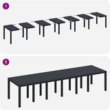  Vrtni set za objed 13 pcs Antracit Polt ratan | shoptok.hr