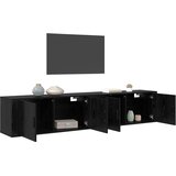  Zidni TV ormar set Zidne 2 pcs Crni hrast 100 x 34,5 x 40 cm | Eponuda.ba