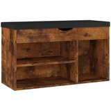 Maison Chic Klop za čevlje - Sedež za čevlje z blazino dimljeni hrast 80x30x47 cm inž. les, (21777799) | Shoptok.si