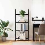 vidaXL Polica Crni hrast 60 x 30 x 146 cm Konstruirano drvo | shoptok.hr