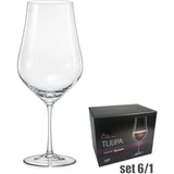 KB KOZARCI ZA RDEČE VINO TULIPA KRISTALNE 6/1 550 ML, (21211660)