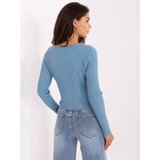 Passione moda Sweater-PM-SW-R1639.27-light blue | Shoptok.si