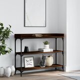  Konzolni stol s policama smeđa boja hrasta 100 x 30 x 80 cm | shoptok.hr