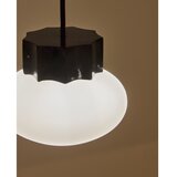 Kave Home Bela/črna kovinska viseča svetilka s steklenim senčilom ø 15 cm Idela – | Shoptok.si