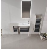 Hanah home Kupatilski ormarić sa umivaonikom i ogledalom (2 komada) Perla 110 344 Cene