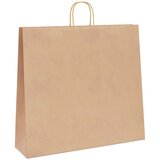  Papirnate vrećice 250 kom s ručkama smeđe 54x15x49 cm | shoptok.hr