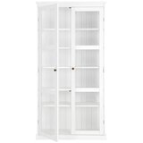 Ellos Home Bela vitrina iz MDF plošč 98x193x34 cm Wilma – | Shoptok.si