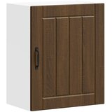 Maison Chic Kuhinjska stenska omarica - Kuhinjska omarica Lucca rjavi hrast inženirski les iu1393, (22063783) | Shoptok.si
