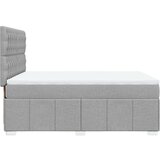 Krevet s oprugama i madracem svjetlosivi 140x190 cm od tkanine | shoptok.hr