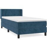 Maison Chic Box spring postelja - Vzmetna postelja z vzmetnico temno modra 100x200 cm žamet SL14258, (21904546) Cene