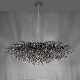 PAUL NEUHAUS 2031-18 - Viseći luster na sajli ICICLE 15xG9/40W/230V 75x150 cm crna | Eponuda.com