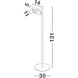 Nova Luce Crna LED stojeća svjetiljka aluminijska sa savitljivom konstrukcijom/s mogućnosti zatamnjivanja (visina 131 cm) Kedros – | shoptok.hr