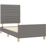  Okvir za krevet s uzglavljem tamnosivi 80x200 cm od tkanine | shoptok.hr