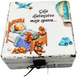  Škatlica spominov, darilo za krst, rojstni dan - 16x16x10cm - 165150 | Shoptok.si