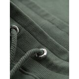 Ombre Men's sweatpants with piping and leg ribbing - olive | ePonuda.com