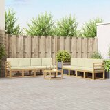  Set vanjskih sofa 9 kom. Bijela i krem | Eponuda.com